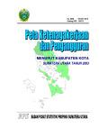 Manpower and Unemployment Map by Regency of North Sumatra City Year 2003