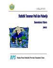 Statistik Tanaman Padi Dan Palawija Sumatera Utara 2003