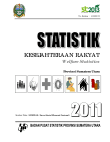 Statistik Kesejahteraan Rakyat Provinsi Sumatera Utara 2011