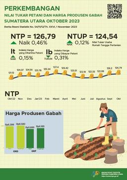 Nilai Tukar Petani Provinsi Sumatera Utara Oktober 2023 Sebesar 126,79